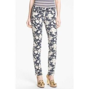 Tory Burch Alexa Cropped Floral Jeans